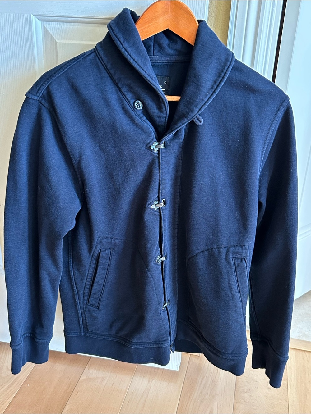 J. Crew Navy Outerwear Fleece Jacket Mens Size Medium